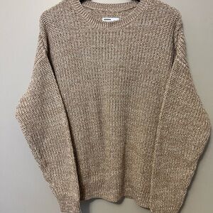 Sonoma shaker sweater with oversized fit in soft cotton blend womens size Large